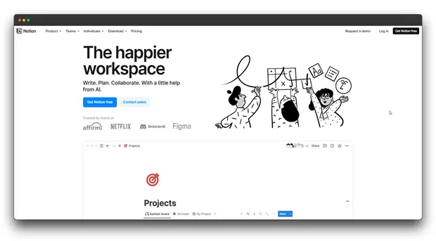 Tired of juggling multiple tools and struggling to stay organized? Notion is the all-in-one workspace solution that transforms your work and boosts your productivity. Write, plan, and collaborate seamlessly with the help of AI-powered features that streamline your workflow. From creating stunning documents to managing complex projects, Notion has everything you need to succeed. Join the millions of users who trust Notion to power their businesses and achieve their goals.

Keywords: AI for Business Growth, AI Tools, Notion, AI-powered workspace, productivity tools, project management, team collaboration, AI-powered features, business growth.