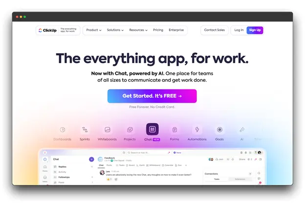 Transform your workflow and supercharge your productivity with ClickUp, the ultimate work app that now harnesses the power of AI.  Say goodbye to scattered tools and hello to a streamlined, AI-powered workspace where you can communicate, collaborate, and get work done, all in one place. Whether you’re a solopreneur or part of a large team, ClickUp's AI-powered Chat feature offers intelligent assistance, helping you stay organized, generate ideas, and automate tasks. Experience the future of work today with ClickUp – the everything app, now even smarter.

Keywords: AI for Business Growth, AI Tools, ClickUp, AI-powered workspace, work app, productivity tools, team collaboration, AI-powered chat, business growth.