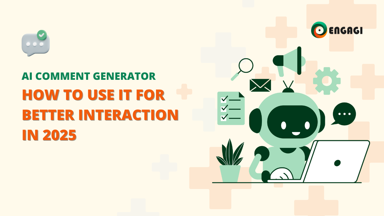 Engagi is your secret weapon to amplify your online presence and unlock business growth. This groundbreaking AI-powered Chrome extension revolutionizes your social media engagement for Facebook, X, LinkedIn, and more. With Engagi, you'll have access to a wealth of knowledge, a library of pre-written comments, and a constant stream of fresh, engaging ideas. Say goodbye to writer's block and hello to unstoppable social media success! Keywords: AI Comment Generator, Comment Generator, best AI Comment Generator