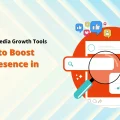 Promotional banner for Engagi titled "8 Tools to Boost Your Presence in 2026." This graphic represents a collection of the best social media growth tools, featuring icons for search, analytics, hashtags, and social engagement to drive social media growth. Social Media Growth Tools; Social Media Growth: Best Social Media Growth Tools